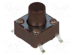 Microswitch TACT; SPST-NO; Pos: 2; 0.05A/12VDC; SMT; none; 1.6N