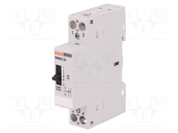 Contactor: 2-pole installation; NO x2; 220÷230VAC; 220÷230VDC