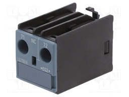 Auxiliary contacts; Series: 3RT20; Size: S0,S00,S2; Contacts: NC