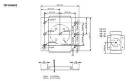 Mounting holder; Mounting: for wall mounting