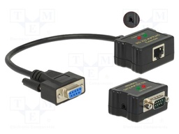 RS232 to RJ45 converter; 0.24m; black; Interface: RS232,RS422