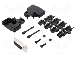 D-Sub; PIN: 15; plug; female; stamped and formed contacts