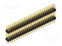 Connector: pin strips; pin header; male; PIN: 54; 2.54mm; SMT; 2x27