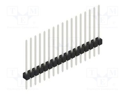 Connector: pin strips; pin header; male; PIN: 17; 2.54mm; THT; 1x17