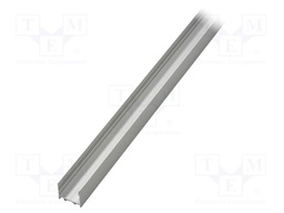 Profiles for LED modules; surface; natural; L: 2m; aluminium