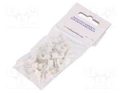 Holder; white; Application: YDYp 2x1,for flat cable; 25pcs.