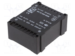 Transformer: encapsulated; 6VA; 115/115VAC; 12V; 12V; 250mA; 250mA