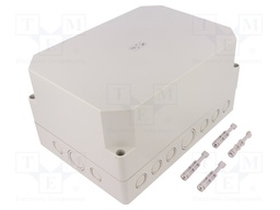 Enclosure: multipurpose; X: 180mm; Y: 254mm; Z: 137mm; TK PS; grey