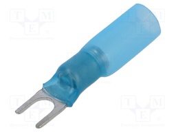 Tip: fork; M4; 1.5÷2.5mm2; crimped; for cable; insulated; blue