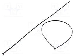 Cable tie; L: 1220mm; W: 9mm; polyamide; 800N; black; Ømax: 375.5mm
