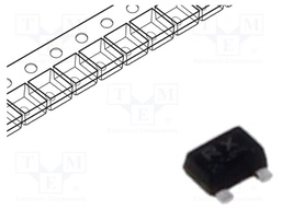 Transistor: P-MOSFET; unipolar; -20V; -0.1A; Idm: -0.4A; 150mW