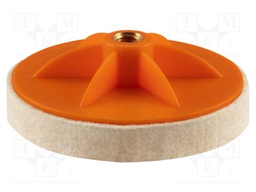 Felt polishing disk; Mounting: M14; Ø125x20mm