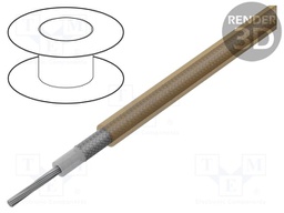 Wire: coaxial; RG316U; stranded; Cu; FEP; brown; 30.5m; 100ft