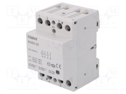 Contactor: 3-pole installation; NO x3; 230VAC; 63A; DIN; IKA