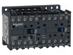 Contactor: 3-pole reversing; NO x3; Auxiliary contacts: NC; 24VDC