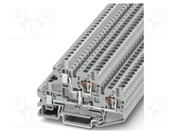 Splice terminal: rail; PA; terminals: 4; W: 6.2mm; H: 81mm; Body: grey