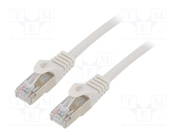 Patch cord; F/UTP; 6; stranded; CCA; PVC; grey; Len: 1.5m; RJ45 plug