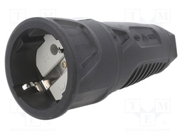 Connector: AC supply; socket; female; 16A; 250VAC; IP20; for cable