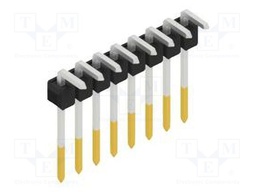 Connector: pin strips; pin header; male; PIN: 8; 2.54mm; THT; 1x8