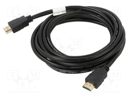 Cable; HDMI 1.4; HDMI plug,both sides; PVC; 3m; black; 30AWG