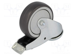 Transport wheel; Ø: 100mm; W: 27mm; H: 135mm; torsional with lock