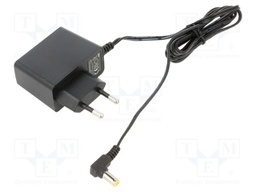 Power supply: switching; mains,plug-in; 12VDC; 1A; 12W; 84%; angled