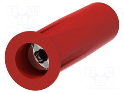 Connector: 4mm banana; socket; 36A; 30VAC; 60VDC; red; insulated