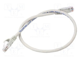 Patch cord; U/UTP; Cat: 6; RJ45 plug,both sides; stranded; Cu; 0.5m
