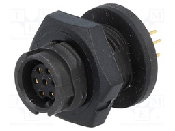 Connector: circular; Series: EN2; socket; female; THT; PIN: 7; 3A