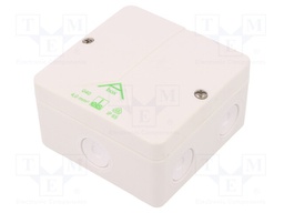 Enclosure: junction box; X: 93mm; Y: 93mm; Z: 55mm; polystyrene; IP65