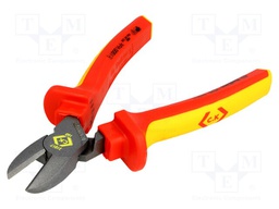 Pliers; insulated,side,cutting; for voltage works; 160mm