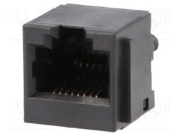 Socket; RJ45; PIN: 8; Layout: 8p8c; THT; on PCBs; straight