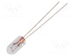 Filament lamp: miniature; 14VDC; 40mA; Bulb: T1; Ø: 3.15mm; L: 6.35mm