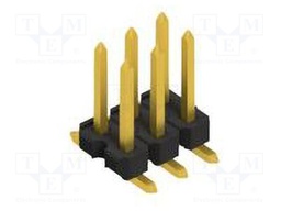 Connector: pin strips; pin header; male; PIN: 6; 2.54mm; SMT; 2x3
