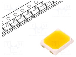 LED; SMD; 2835; white warm; 60.5÷65lm; 3000(typ)K; 80; 120°; 150mA