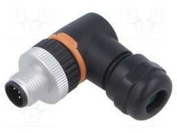 Connector: M12; plug; PIN: 5; male; B code-Profibus; for cable; IP67