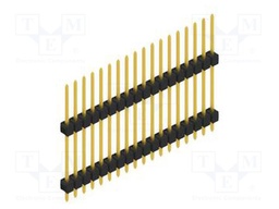 Connector: pin strips; pin header; male; PIN: 18; 2.54mm; THT; 1x18