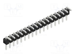 Connector: pin strips; pin header; male; PIN: 17; 2.54mm; THT; 1x17