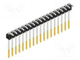 Connector: pin strips; pin header; male; PIN: 18; 2.54mm; THT; 1x18