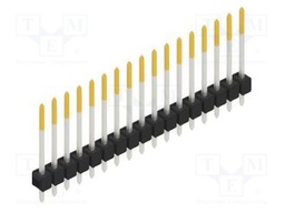 Connector: pin strips; pin header; male; PIN: 17; 2.54mm; THT; 1x17
