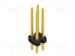 Connector: pin strips; pin header; male; PIN: 4; 2mm; THT; 2x2; 100V