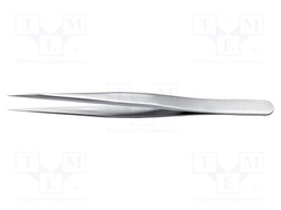 Tweezers; 110mm; for precision works; Blade tip shape: sharp