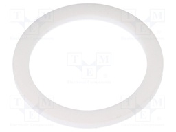 Gasket; PTFE; D: 3mm; Øint: 40.2mm; Øout: 51.5mm; M40; white