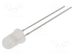 LED; red; 5mm; 750÷1120mcd; 60°; Front: convex; 12VDC; Pitch: 2.54mm