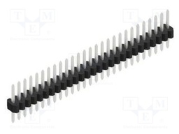 Connector: pin strips; pin header; male; PIN: 27; 1.27mm; THT; 1x27