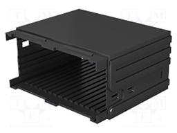 Enclosure: enclosure base; X: 48mm; Y: 96mm; Z: 75mm; PPO; black