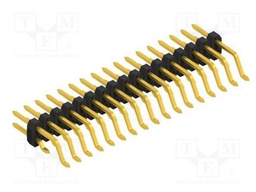 Connector: pin strips; pin header; male; PIN: 34; 2mm; SMT; 2x17
