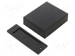 Enclosure: designed for potting; X: 70mm; Y: 83.6mm; Z: 23.2mm; ABS