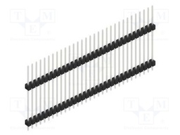 Connector: pin strips; pin header; male; PIN: 31; 2.54mm; THT; 1x31