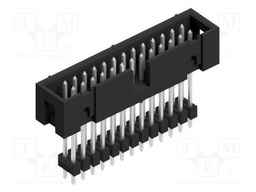 Connector: pin strips; pin header; male; PIN: 26; 2.54mm; THT; 2x13